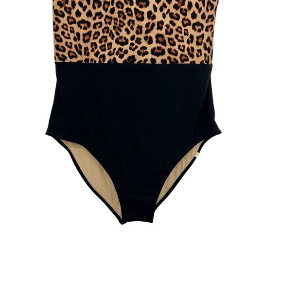 Summersalt The Surf Swimsuit One Piece Leopard Print Black Size US 10 - Picture 5 of 11
